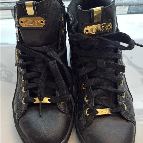 Puma Black High-Top Sneakers - Picture 3 of 5